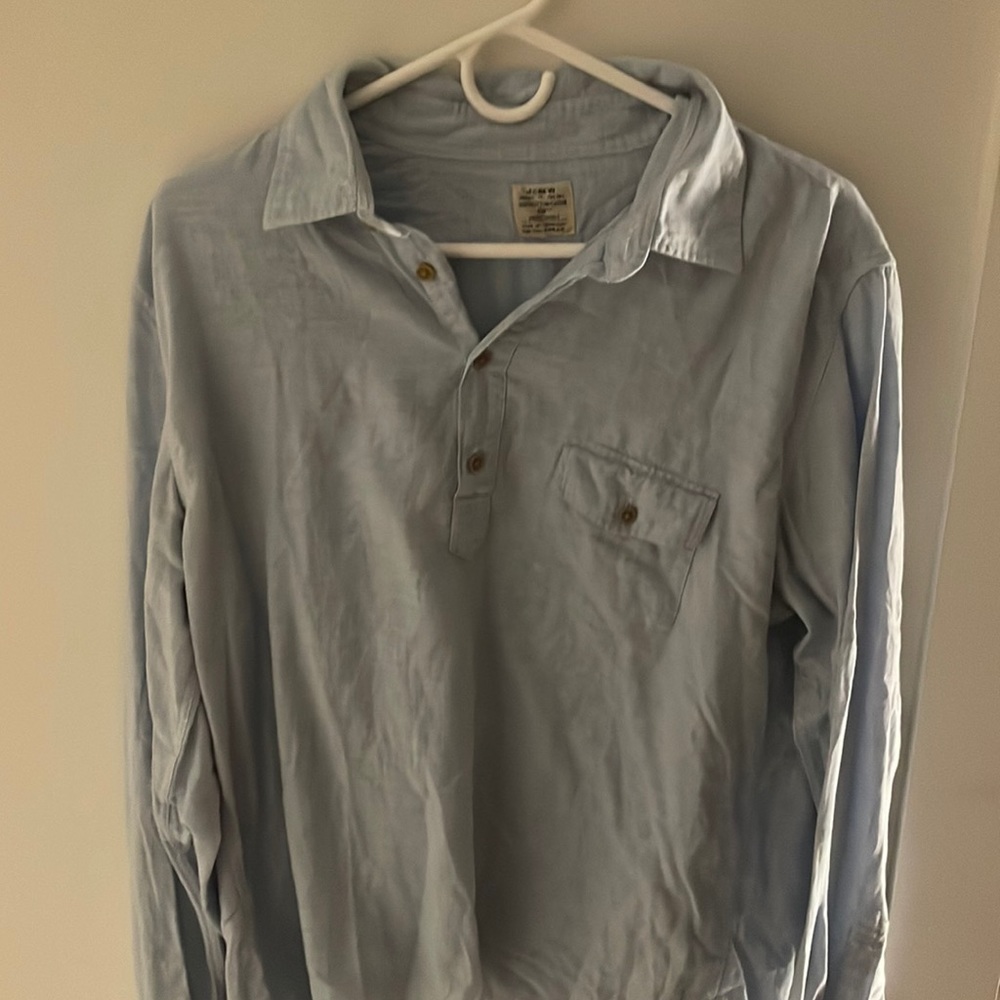 Jcrew Popover Linen Shirt